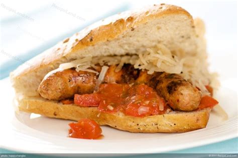 Grilled Sausage Sandwiches With Tomato Jam And Sauerkraut Recipe