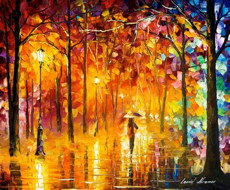 Signals Of Love Palette Knife Oil Painting On Canvas By Leonid