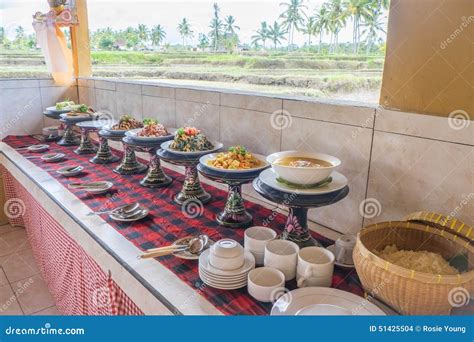 Indonesian Buffet Stock Photo Image Of Buffet Trees 51425504