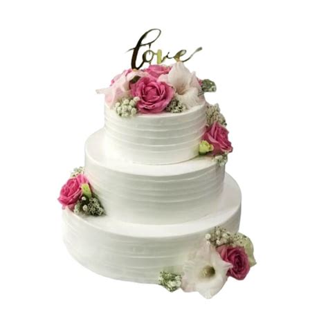 Order Three Tier Wedding Cake In Kathmandu Julies Cakes And Pastries