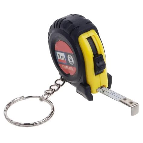 Mini Power Tape Measure Portachiavi M Righello Retrattile Acciaio