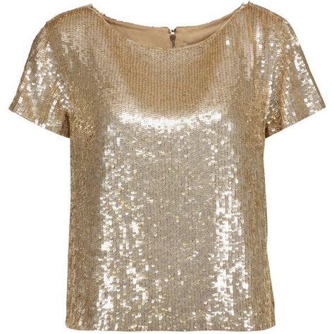 Alice Olivia Sarita Sequined Tulle Top 210 Liked On Polyvore