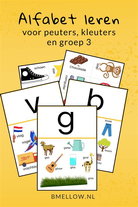 Alfabet Leren Voor Peuters Kleuters En Groep Blog Shop Diy