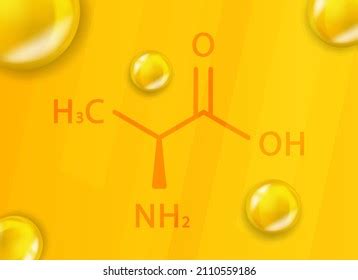 Alanine Chemical Formula Alanine 3d Realistic Stock Vector (Royalty Free) 2110559186 | Shutterstock