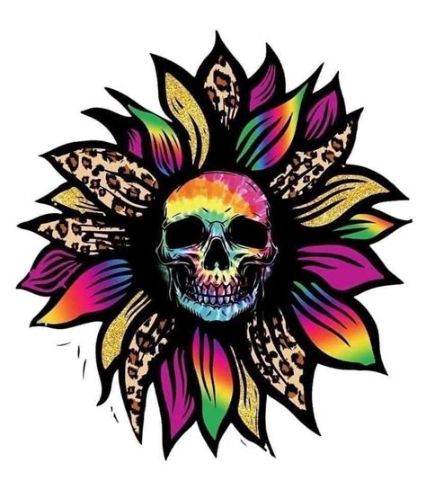 Pin By Melissa Burgh On Skull SVG Cool Skull Drawings Colored Tattoo