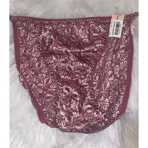Delicates Intimates Sleepwear Vintage Delicates Jcpenney Satin Panty String Bikini Panties