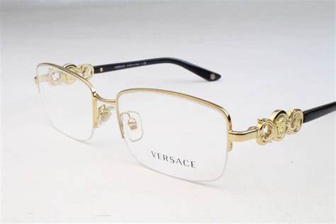 New Versace VE 1199 Eyeglasses Frames Gold Black 1002 Authentic 53mm | eBay