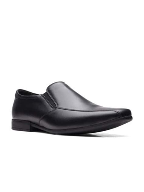 Buy Clarks Men Black Solid Leather Slip On Sneakers - Casual Shoes for ...