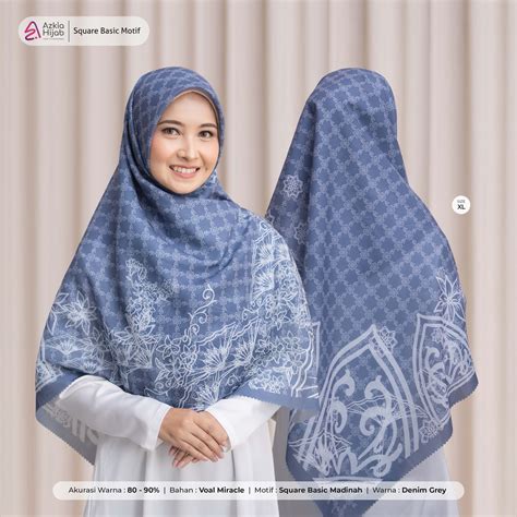 Square Basic Motif Songket Madinah Azkia Hijab Syar I And Fashionable