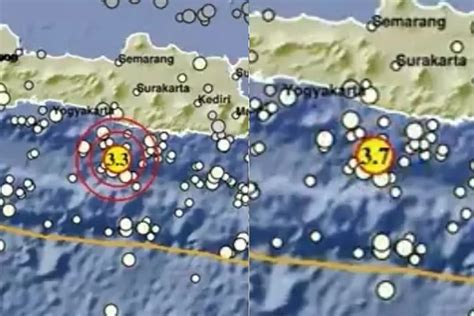 Barusan Gunung Kidul DIY Dua Kali Diguncang Gempa Bumi Portal Tebo