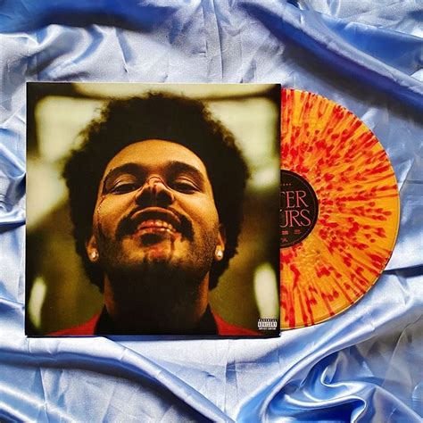 Rare The Weeknd After Hours Target Exclusive Gold W Red Splatter