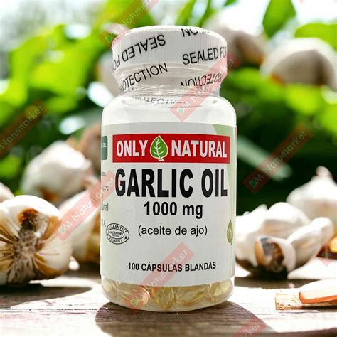 Aceite De Ajo Garlic Oil Only Natural Mg C Psulas Blandas