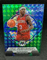 Allen Iverson Green 20 Prices 2022 Panini Mosaic Epic Performers