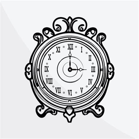 Antiguo Reloj De Pared Reloj Vintage Vector Premium
