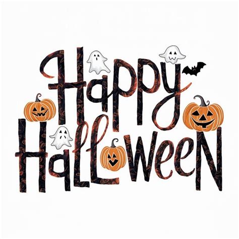 Beautiful Happy Halloween Lettering Background Premium Ai Generated Image