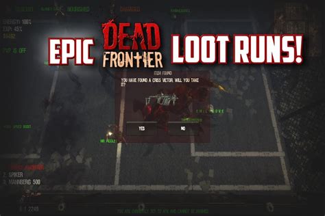 Dead Frontier Secronom Bunker White Zone Epic Loot Runs 2015