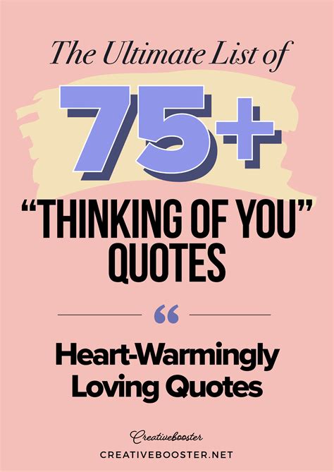 75+ Best "Thinking of You" Quotes to Warm Everyone's Hearts ...