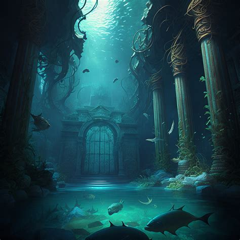 Artstation The Lost City Of Atlantis A Digital Painting Depicting