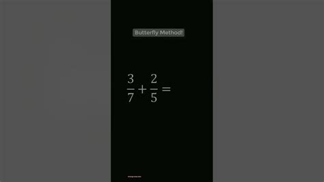 Cross Multiplication Butterfly Methodmultiplicationtrick Butterflymethod Mathstricks