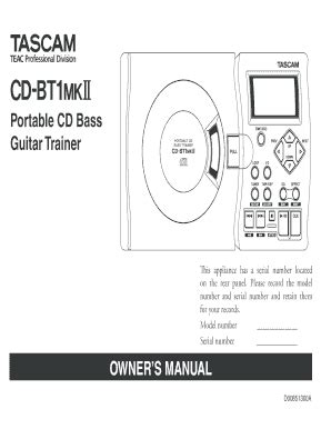 Fillable Online Cd Bt Mkii Owner S Manual Kb Cd Bt Mkii Manual