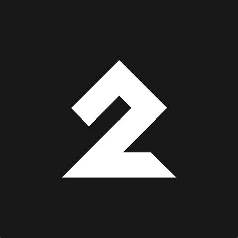 Premium Vector | Two 2 logo letter monogram minimal modern design
