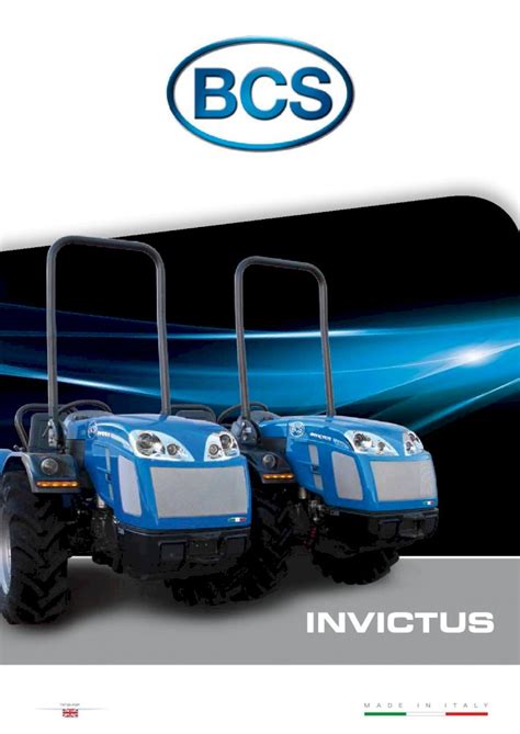 PDF INVICTUS Home BCS InvIctus K300 K400 AR Rs A New Tractor