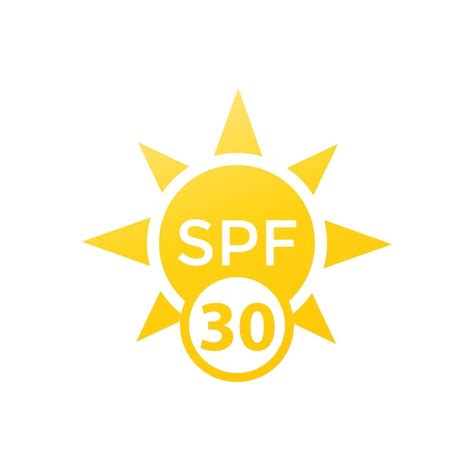 Premium Vector Uv Spf 30 Sun Protection Icon