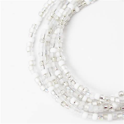 Classic Wedding White Seed Bead Necklace White Necklace Etsy