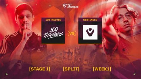 100 Thieves Vs Sentinels VCT Americas Stage 1 W1D2 Map 2