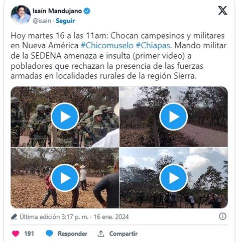 Enfrentamiento Entre Pobladores Y Militares En Chicomuselo Chiapas