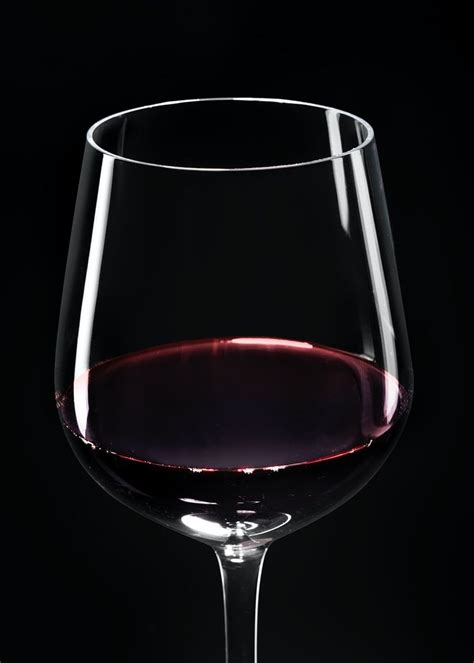 Wine Glass With Red Wine On Black Background Free Image By Rawpixel