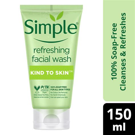 Buy Simple Kind To Skin Refreshing Facial Wash Online