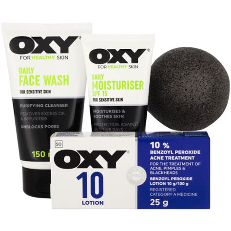 Oxy Starter Pack For Acne Prone Skin Clicks