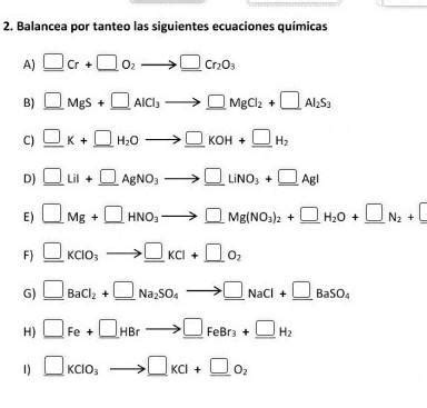 Alguien Por Favor Me Puede Ayudar A Balancear Por Tanteo Las