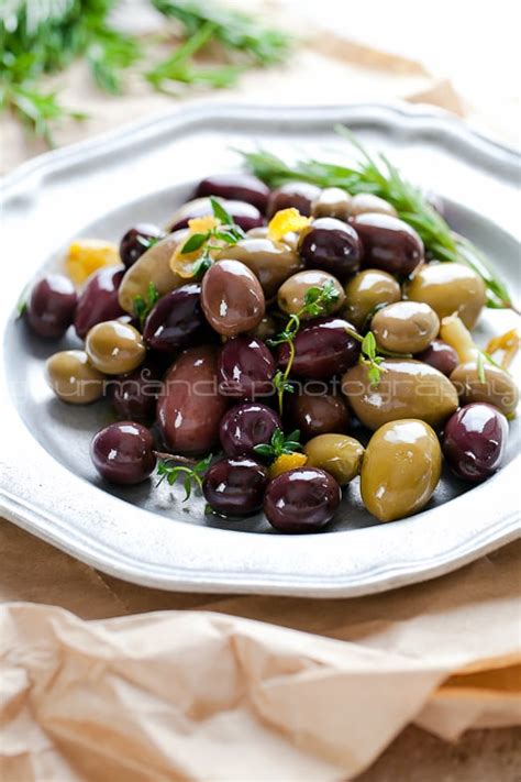 Marinated Olives With Garlic Thyme And Rosemary Good Life Eats