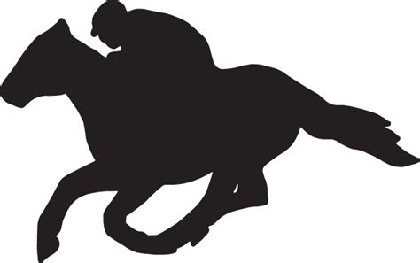 Race Horse Silhouette - $4.95 : Decal City