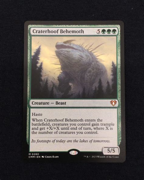 Craterhoof Behemoth Mtg Proxy Commander Masters Proxy King