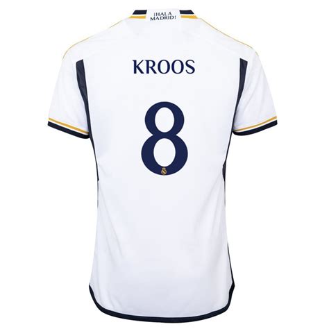 Herren Toni Kroos 8 Weiß Heimtrikot Trikot 2023 24 T Shirt