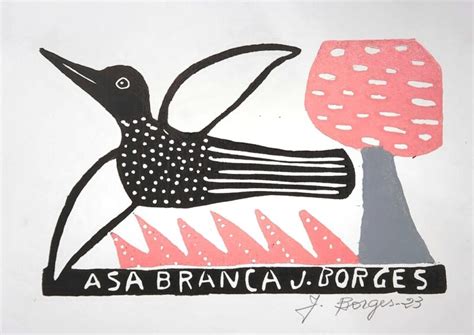 Xilogravura J Borges Asa Branca P Imaterial Artesanato Brasileiro