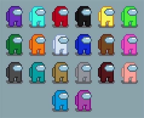 Walking Animation Among Us Red  Pixel
