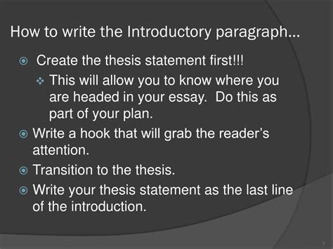 Ppt How To Write Introductory Paragraphs Powerpoint Presentation Free Download Id 1538070