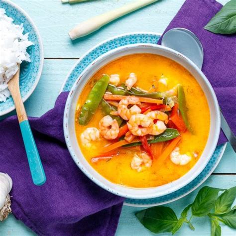 Rotes Thai Curry Mit Garnelen Emmikochteinfach