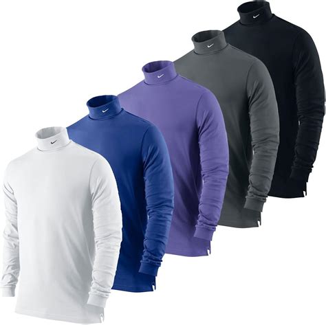 Nike Golf 2015 Mens Dri Fit Jersey Turtle Neck Mock Base Layer Roll