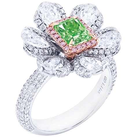 Emilio Jewelry GIA Certified 1 00 Carat Fancy Intense Green Diamond