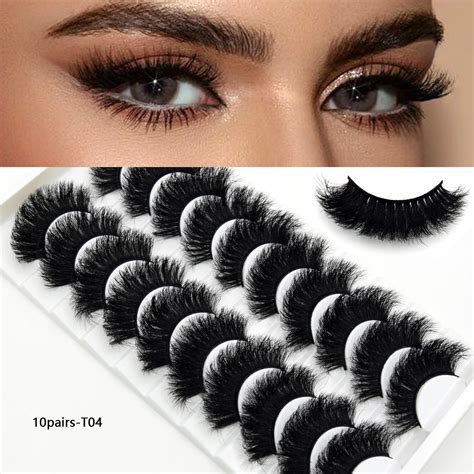 3 5 10pairs Fake Eyelashes Thick Long False Eyelashes Dramatic Lashes