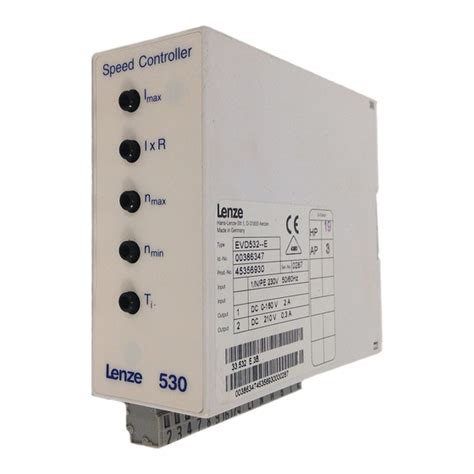 Lenze 530 Series Controller Operating Instructions Manual Manualslib