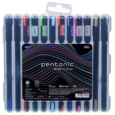 Buy Linc Pentonic Assorted Gel Pen Pack Of 12 Online At Best Price In