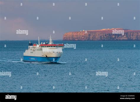 Mv Hamnavoe Arriving In Scrabster Stock Photo Alamy