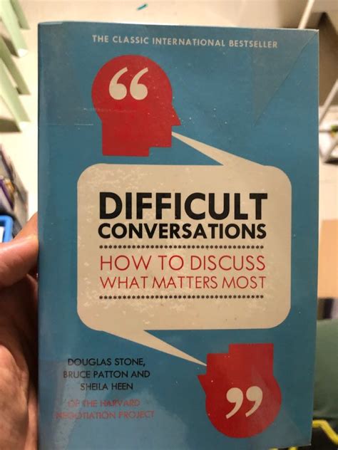 Difficult Conversations By Douglas Stone Bruce And Sheila Hobbies And Toys Books And Magazines