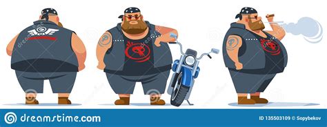 Vector De Hombre De Motociclista Sistema De La Creaci N Del Car Cter